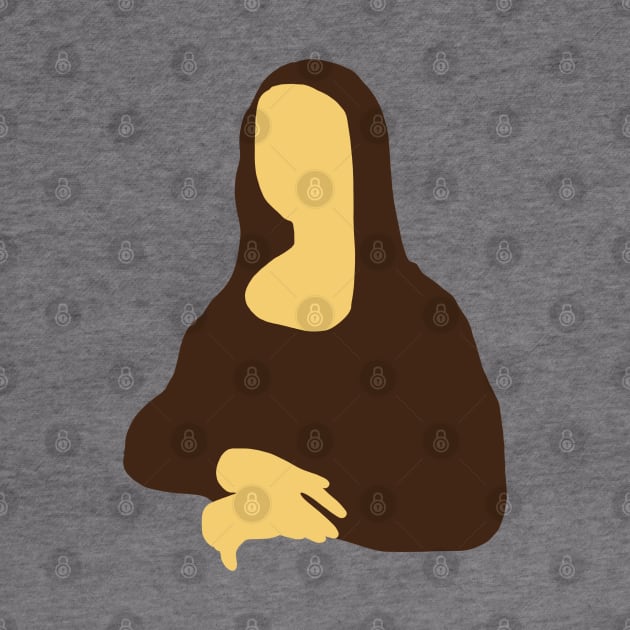 Mona Lisa minimal cutout version by isstgeschichte